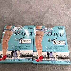 Love your Assets High Waisted Footless Shapers Size XXL Nude New